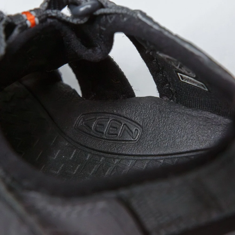 KEEN Newport Neo H2 Sandals Gray Orange Washable Water‎ Hiking Unisex Kids Sz 3
